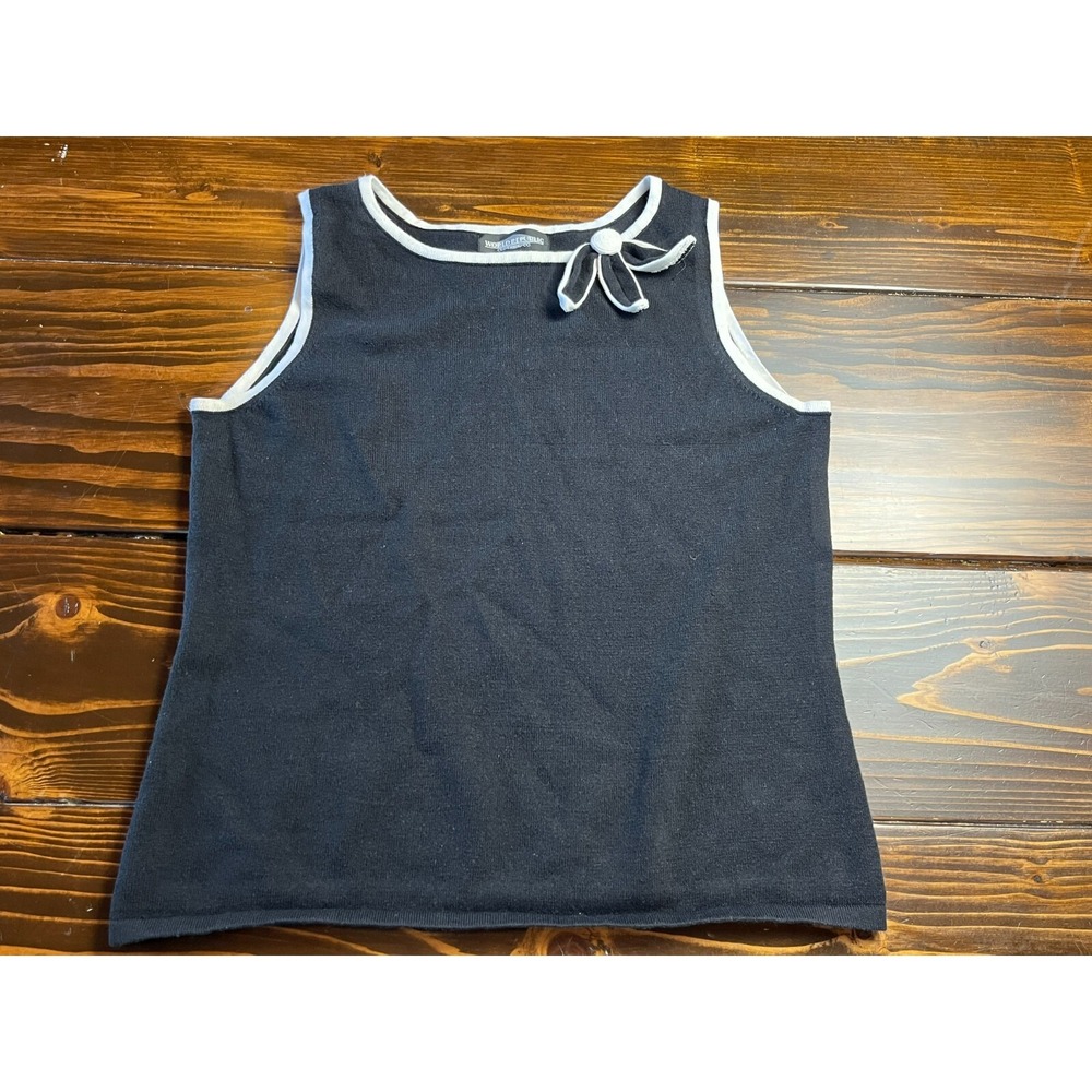 World Republic Clothing Co. Tank Top, Women's Large, Black White, Sleeveless